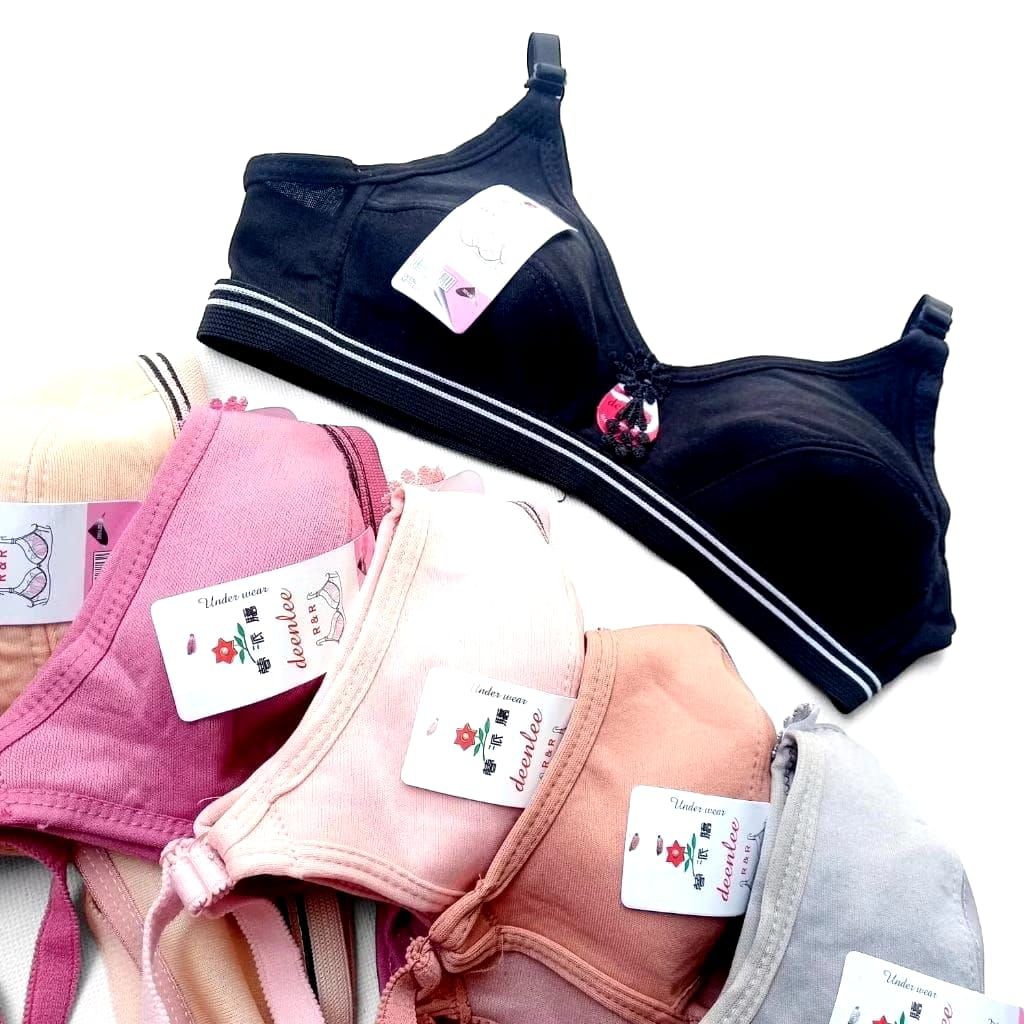 GROSIR 1 LUSIN 12 PCS Bh Bra Tank-top sport wanita dewasa tanpa kawat tanpa busa polos