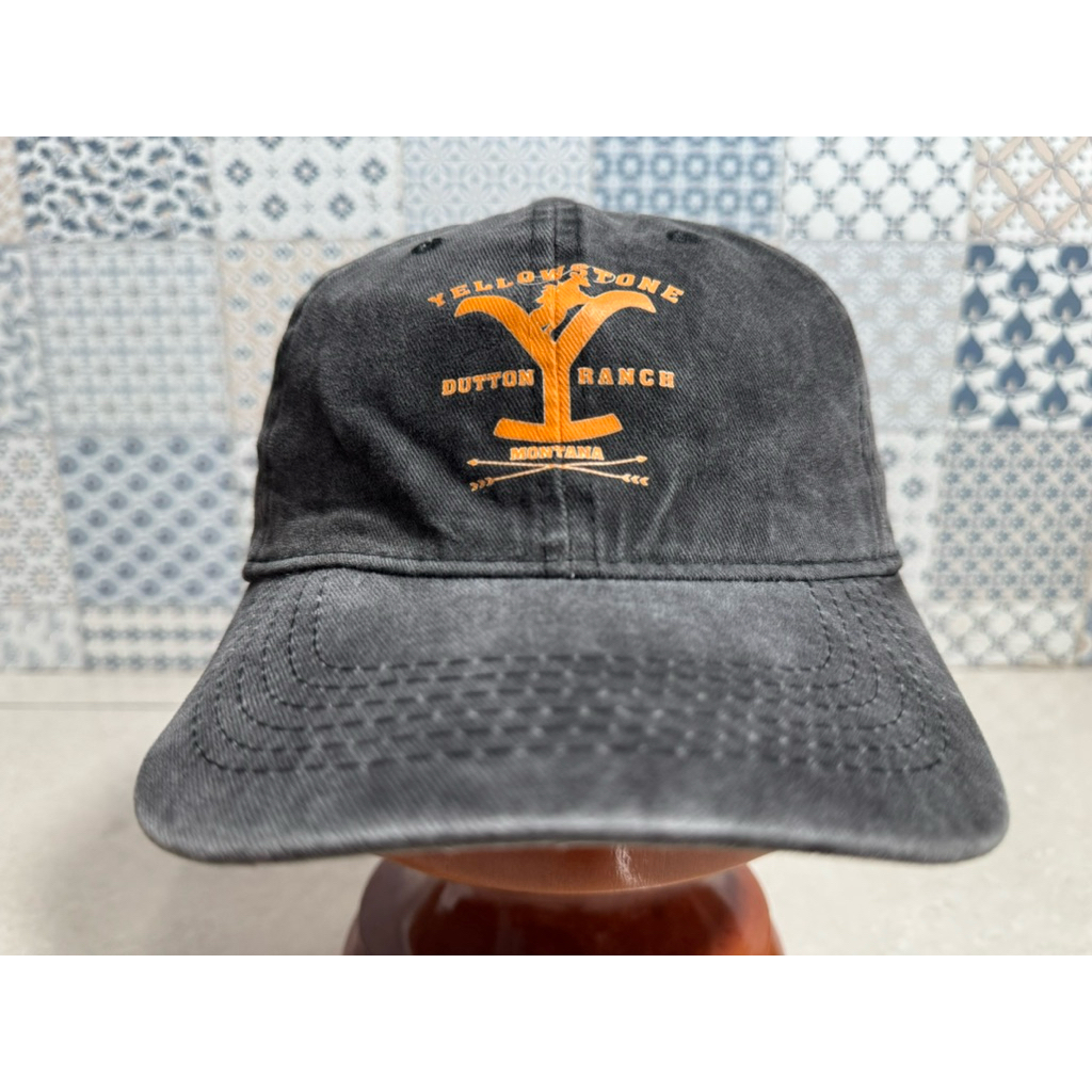 Topi Second Brand Branded Yellowstone Dutton Ranch Montana Washed Cap