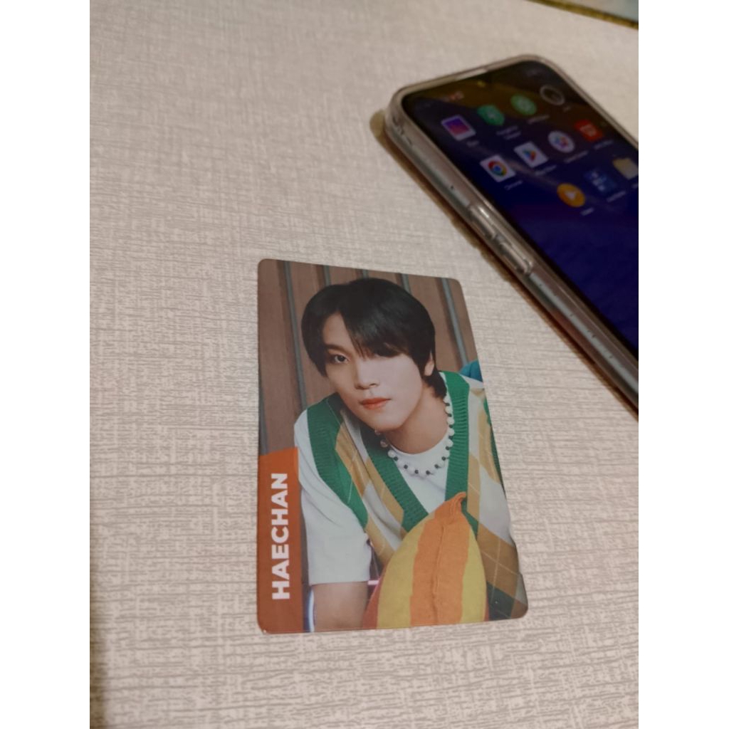 photocard tos tos x nct dream haechan & nabati x karina aespa
