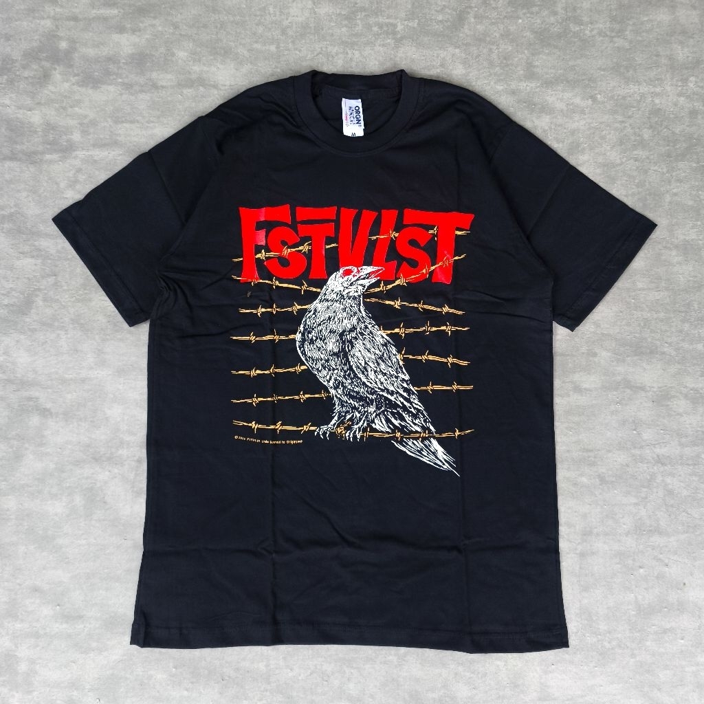 Tshirt Fstvlst Live Originfest | Tshirt katun hitam Fstvlst Merch