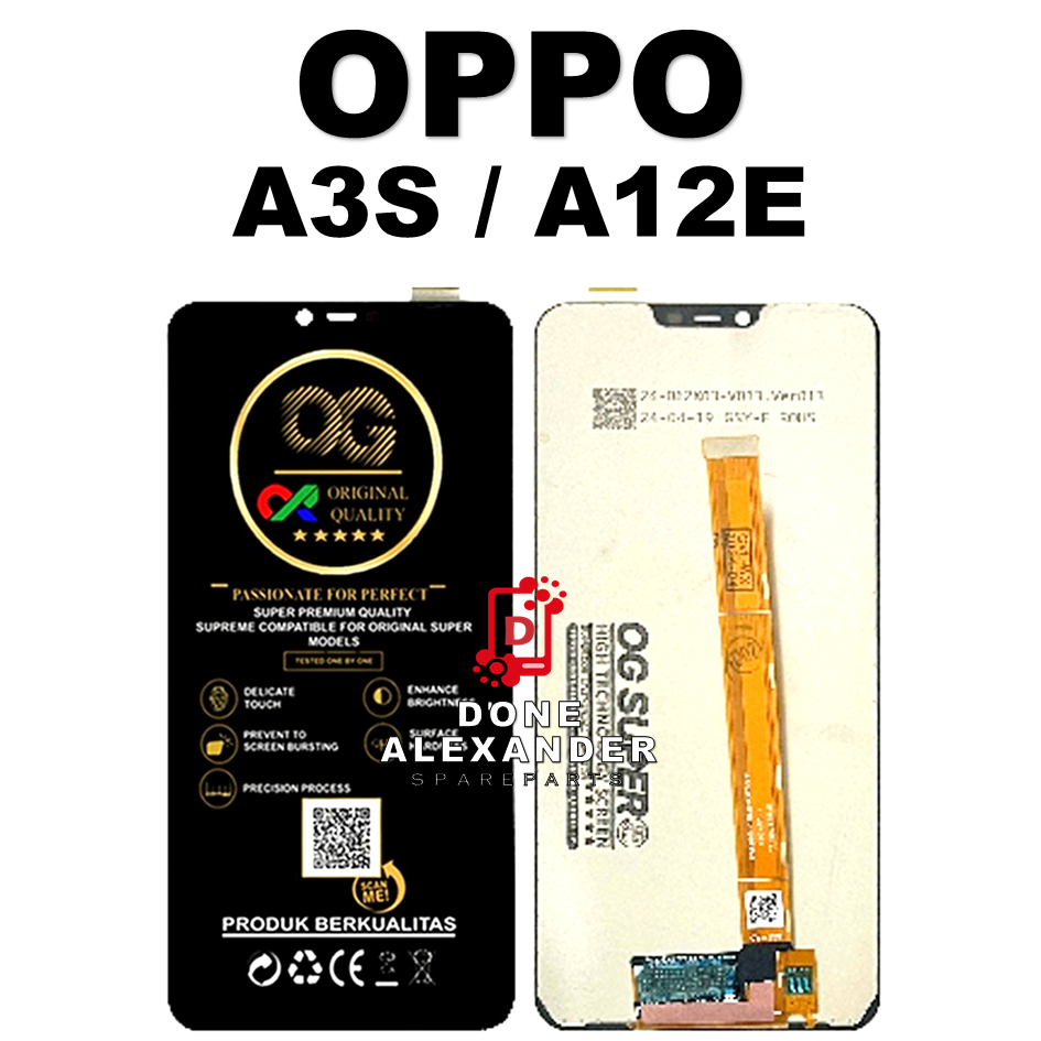 LCD TOUCHSCREEN OPPO A3S / A12E ORIGINAL 100% FULLSET