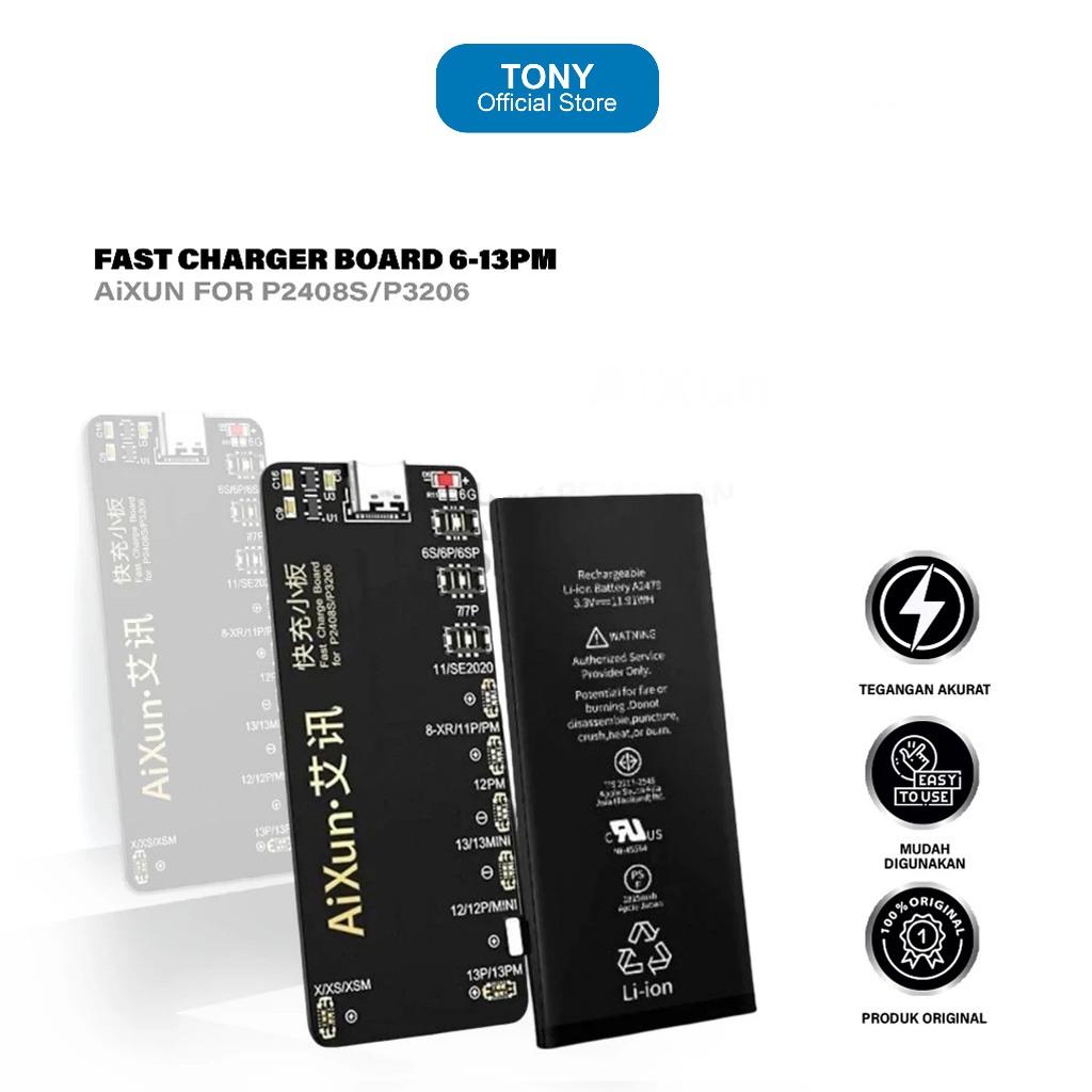 AIXUN FAST CHARGER BOARD FOR P2408S/P3206 SUPPORT 6-13PM ORIGINAL