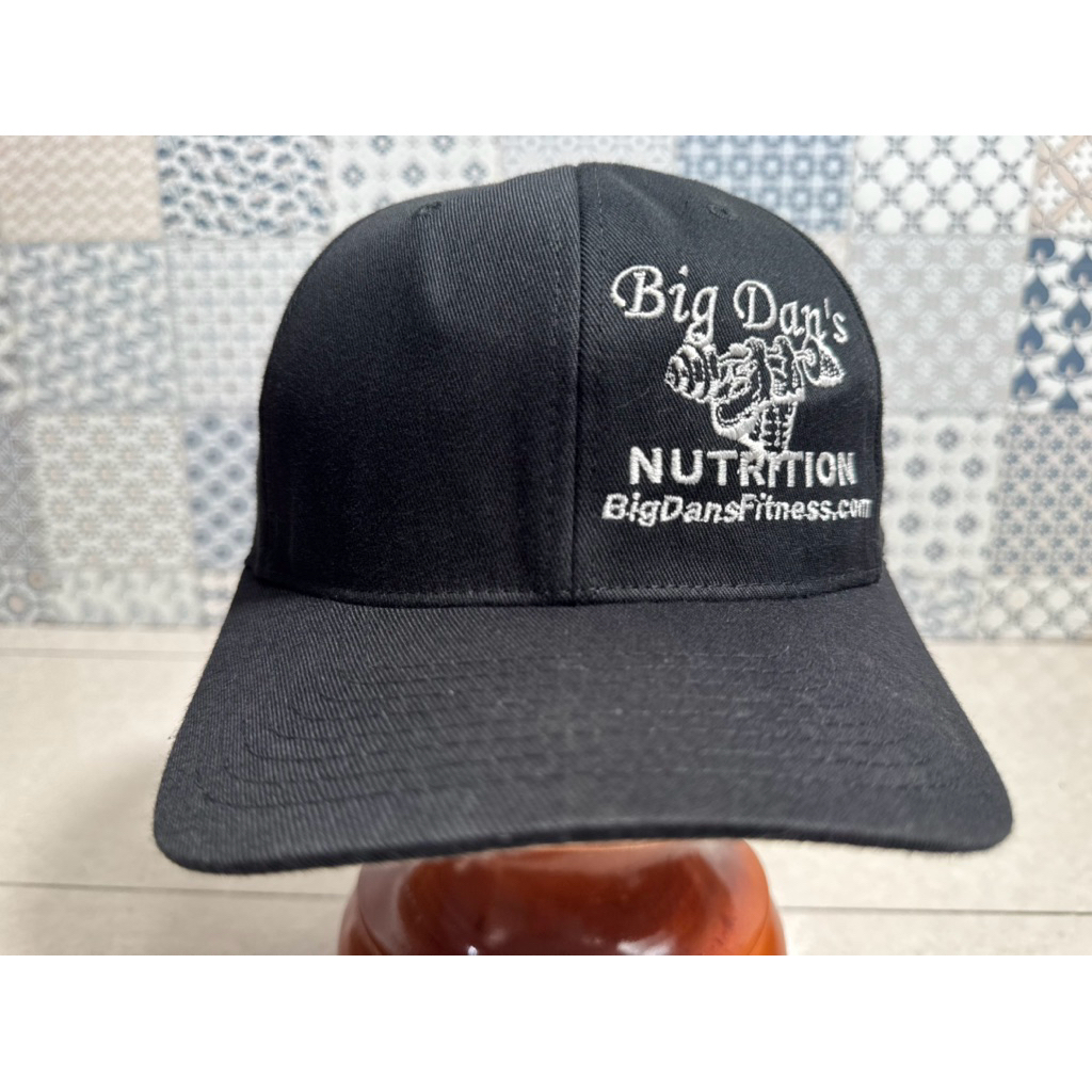 Topi Second Brand Branded Big Dan's Fitness Fitted Cap By Yupoong Flexfit Original