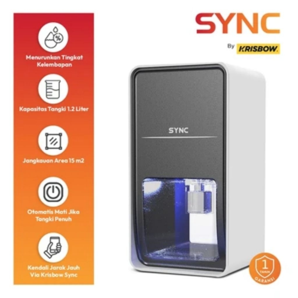 Krisbow Sync 0.4 Ltr Dehumidifier