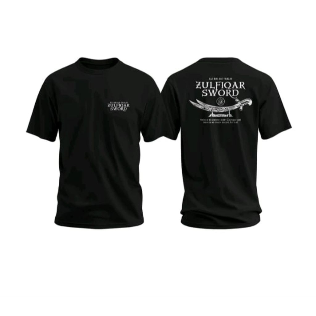 ZULFIKAR SWORD KAOS_ TRENDING VIRAL // KAOS DISTRO//T-shirt Unisek kaos Peria Wanita