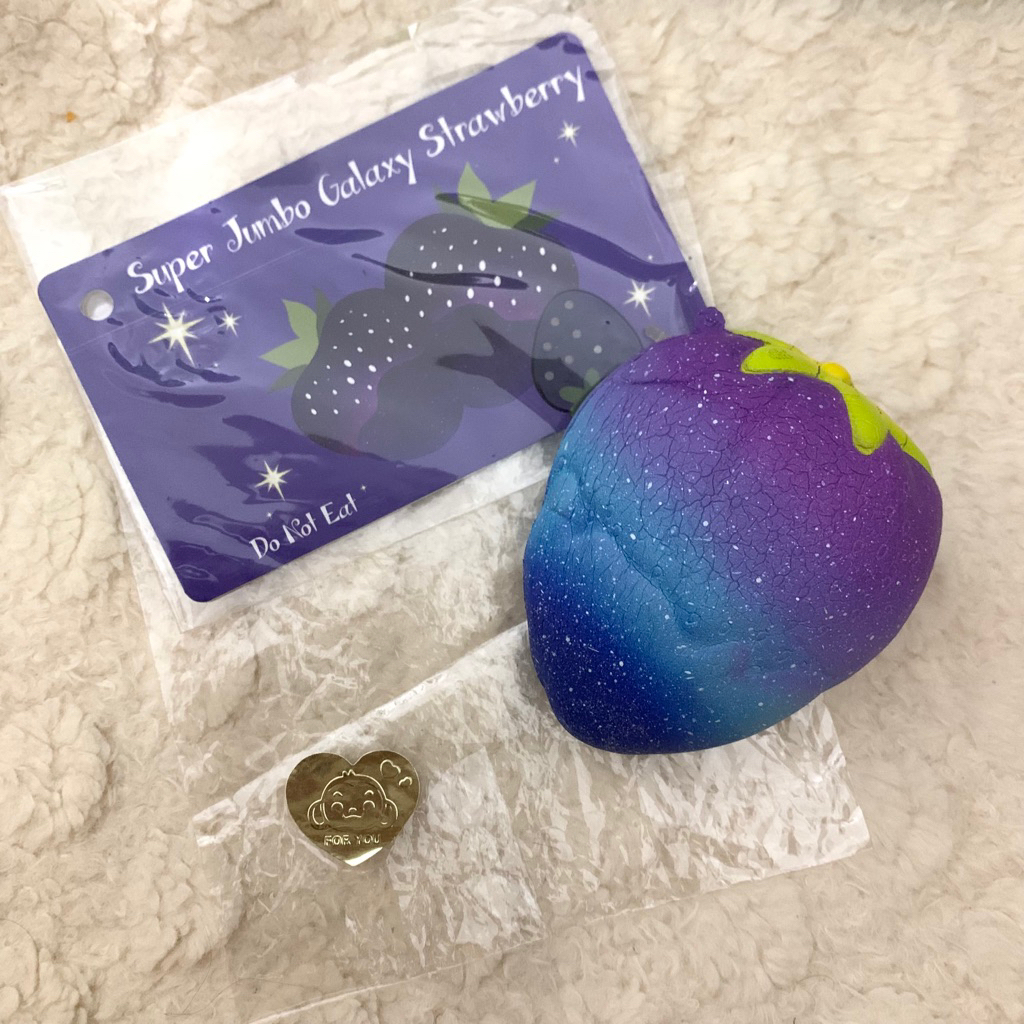 READY SQUISHY LICENSED,Punimaru Jumbo Galaxy Strawberry,YUMMYBEAR,CAFE DE N,KIBRU