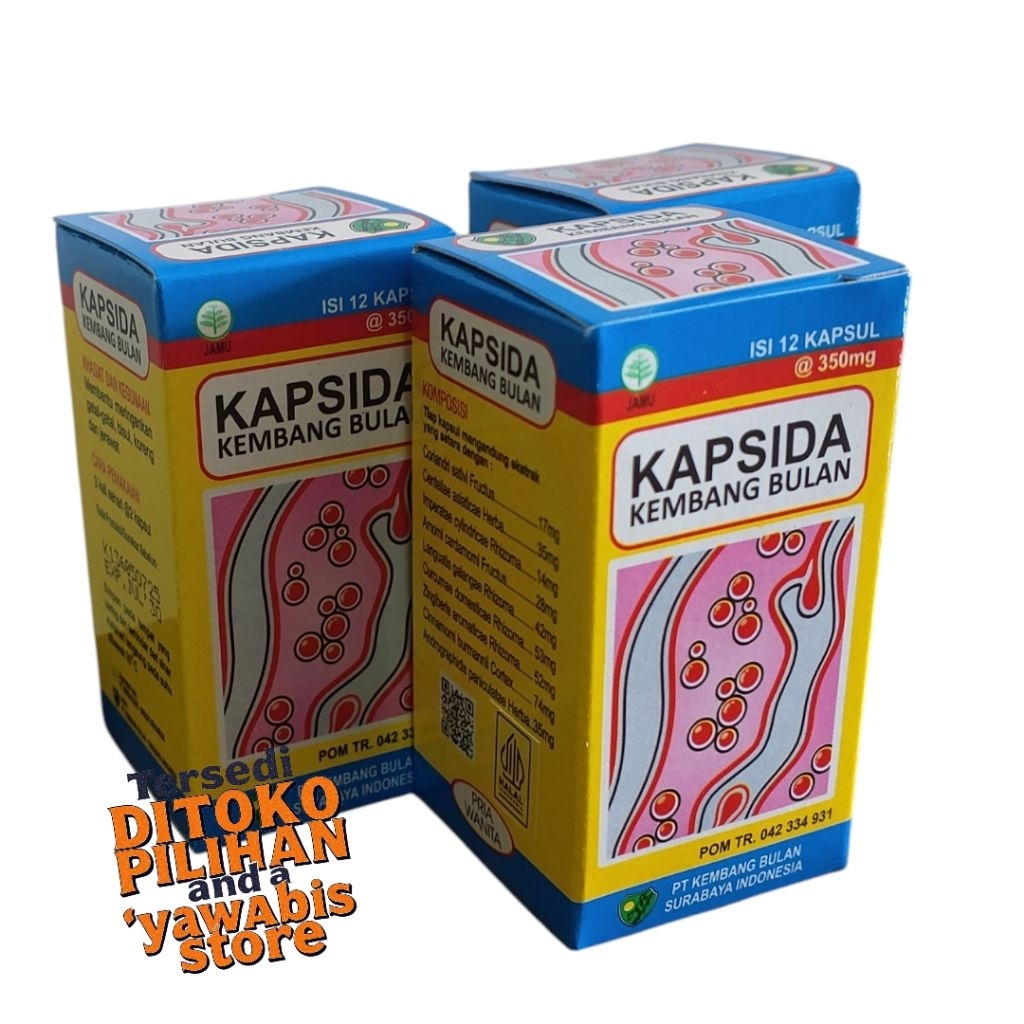 Kapsida Kembang Bulan - Kapsul Bersih Darah Untuk Jerawat & Gatal