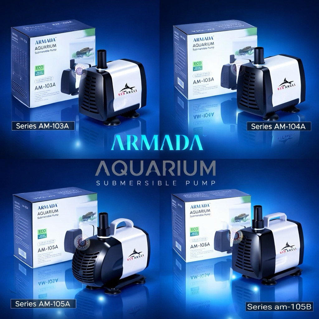 ( BONUS BIO FILTER) ARMADA -AM SERIES POMPA KOLAM DAN AQUARIUM AM-103A | 104A | 105A|105B