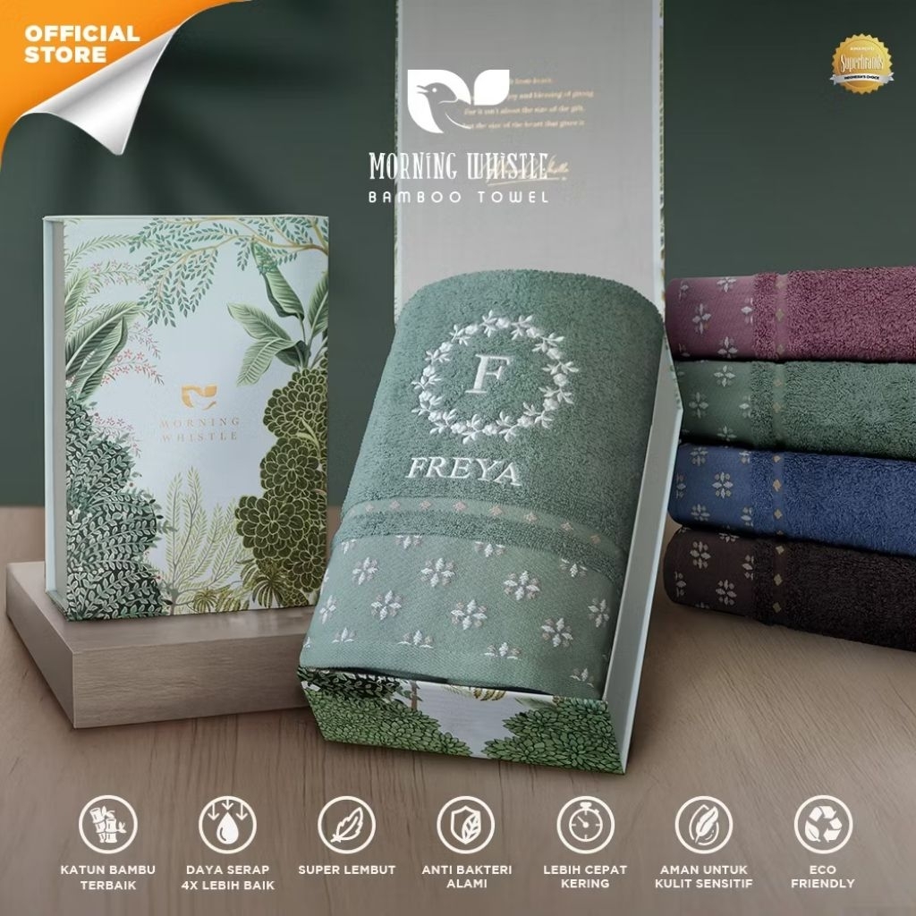 Morning Whistle - Jasmine (Handuk Single Set) / Handuk Seserahan / Kado Pernikahan