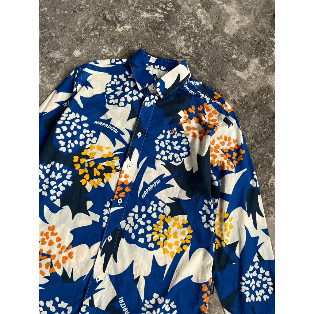 LONG SHIRT/ KEMEJA NAPAPIJRI AOP AUTHENTIC