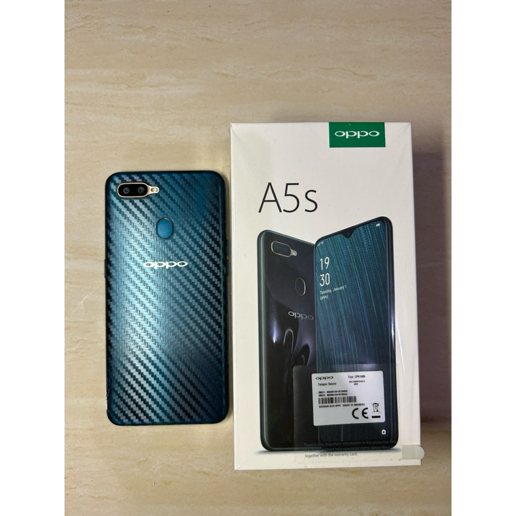 Hp Oppo A7 second, free charger