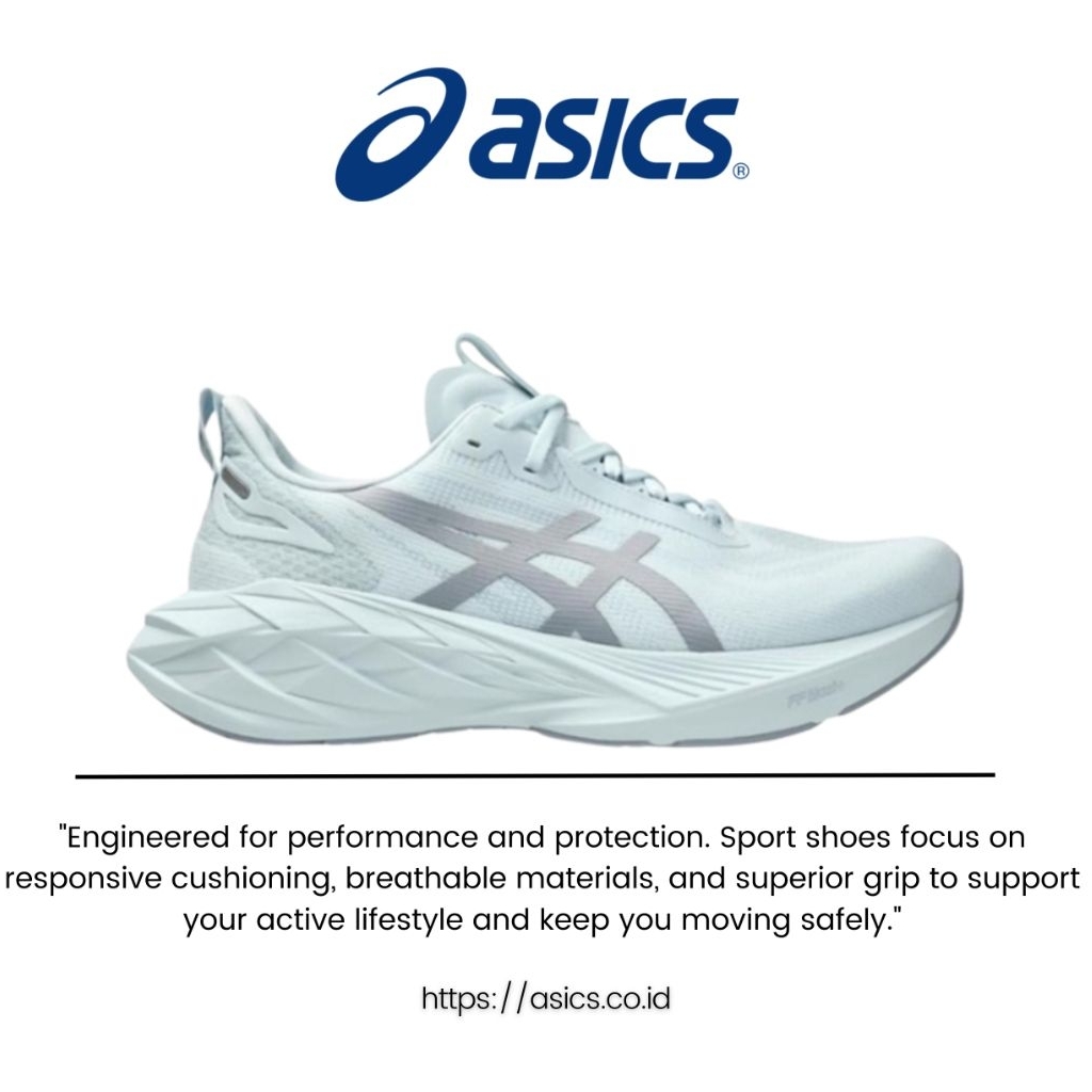 Sepatu Running Asics Novablast 4 LE Cool Grey Blue Original