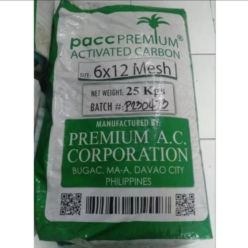 Karbon Aktif Davao Premium 25 kg / Activated Carbon Davao Premium