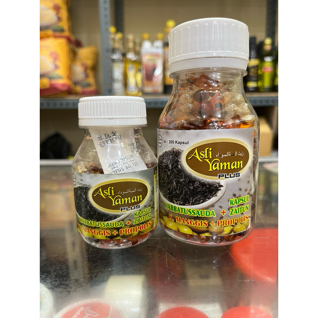 Asli yaman 4in1 70 kapsul habbatussaudah propolis zaitun kulit manggis