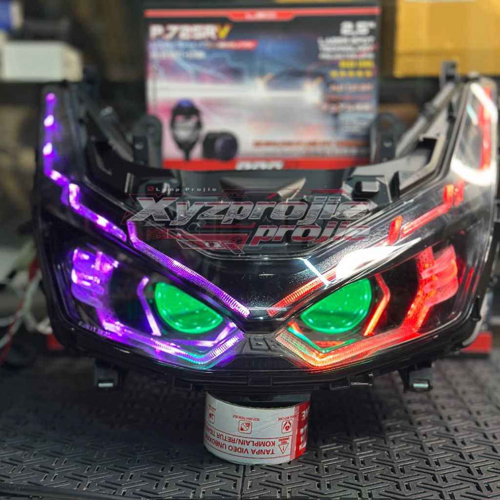 BILED PCX 160 GEN 3 PRO7/ BILED FULL ORIGINAL DOUBLE BILED P725RV SET SHORD FRAME AKRILIK WRGB/ BILE