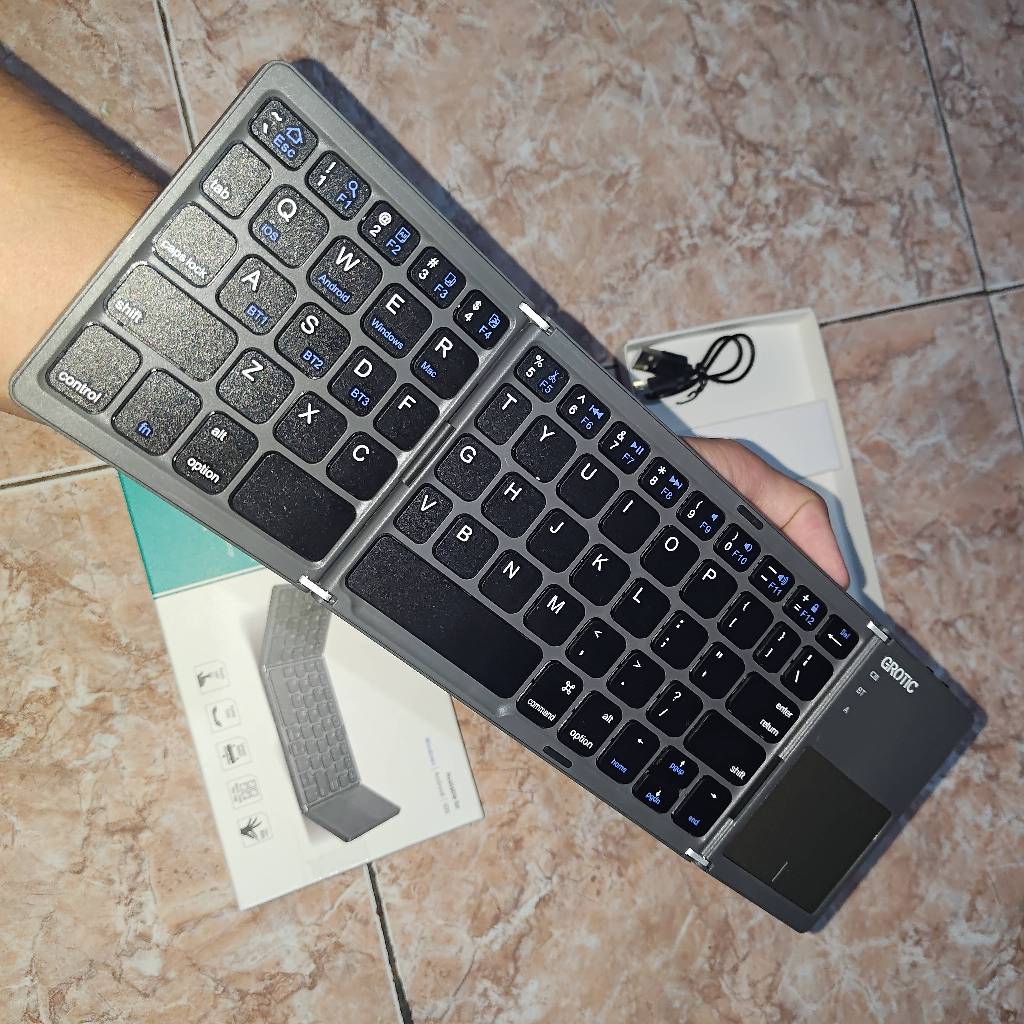 Foldable Bluetooth Keyboard Wireless + Touchpad GROTiC