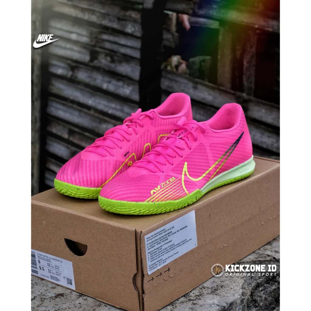 Sepatu Futsal Nike Zoom Vapor 15 Academy IC - Pink Blast DJ5633 605 Original BNIB