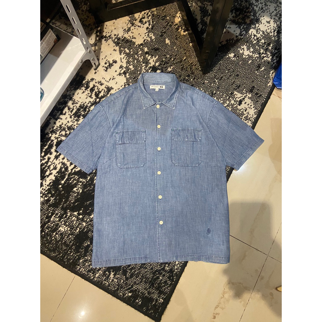 Kemeja Uniqlo JW Anderson Double Pocket
