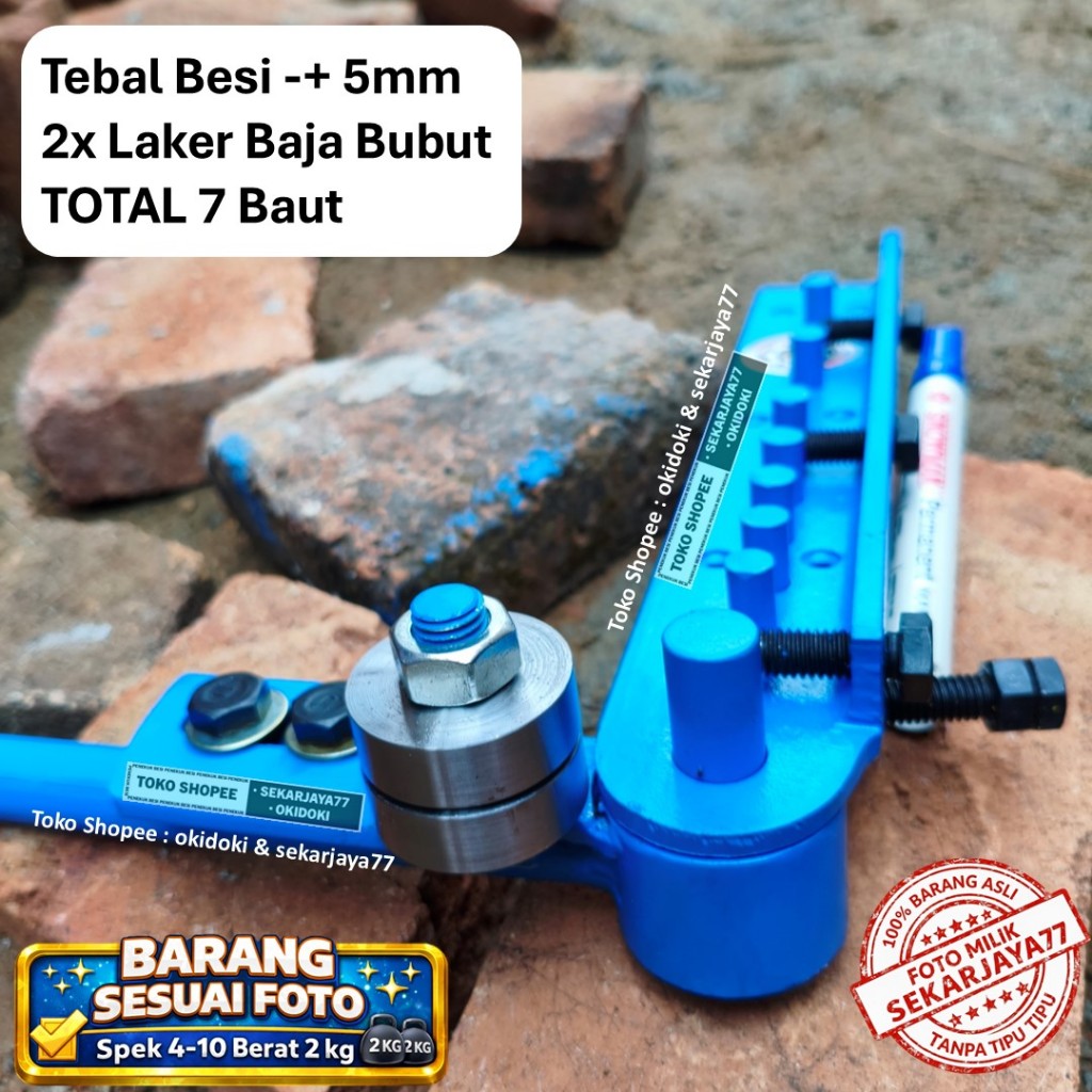 Sekarjaya77 Alat Penekuk Besi Berkualitas Besi Tebal , Laker Baja Bubut SJQ31