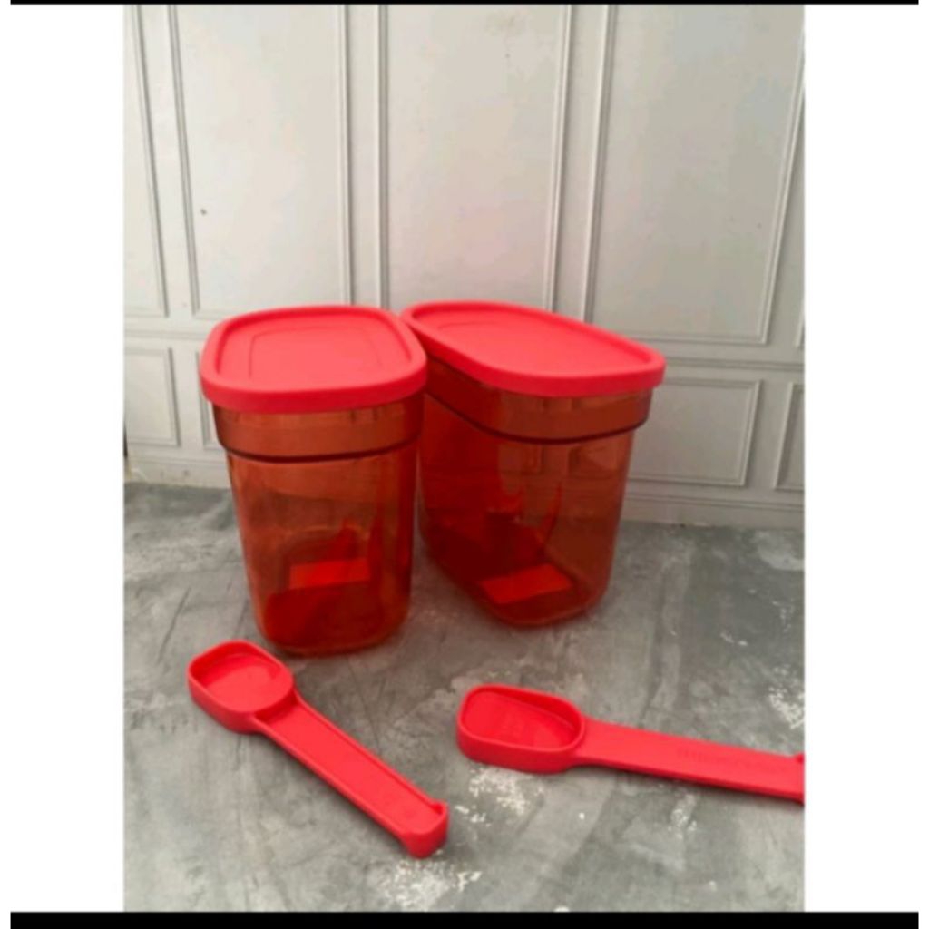 wadah gula garam bumbu sendok umami Tupperware baru