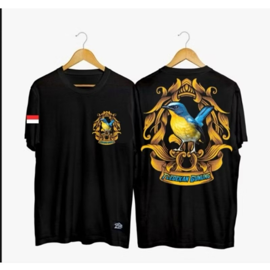 Kaos sablon tledekan gunung t-shirt distro unisex bahan adem