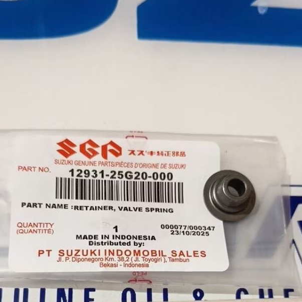 topi kuku klep atas satria fu 150 karbu gsx 150 R S r bandit ring per klep atas retainer original sg