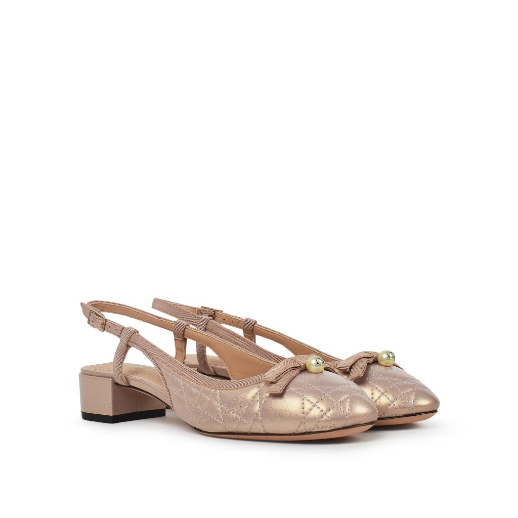 The dior ballet 30mm slingback pump cannage lambskin