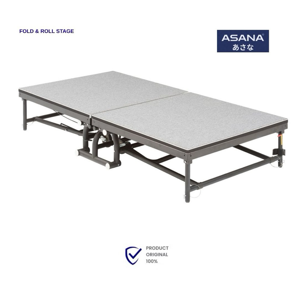 Fold & Roll Stage Panggung Portable Lipat Roda Modular Stage System untuk Event Konser Wedding & EO