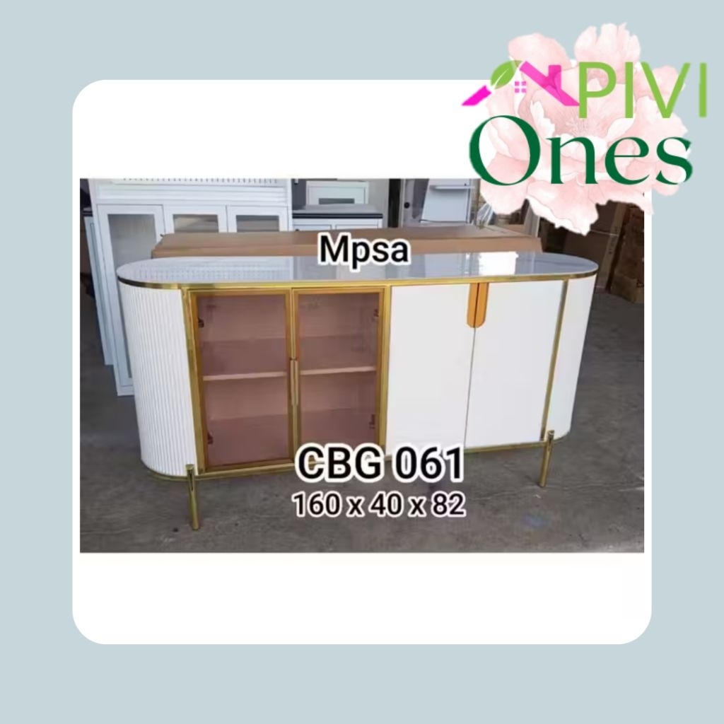 Buffet Pendek Meja Pajang Kabinet Serbaguna Khusus Palembang