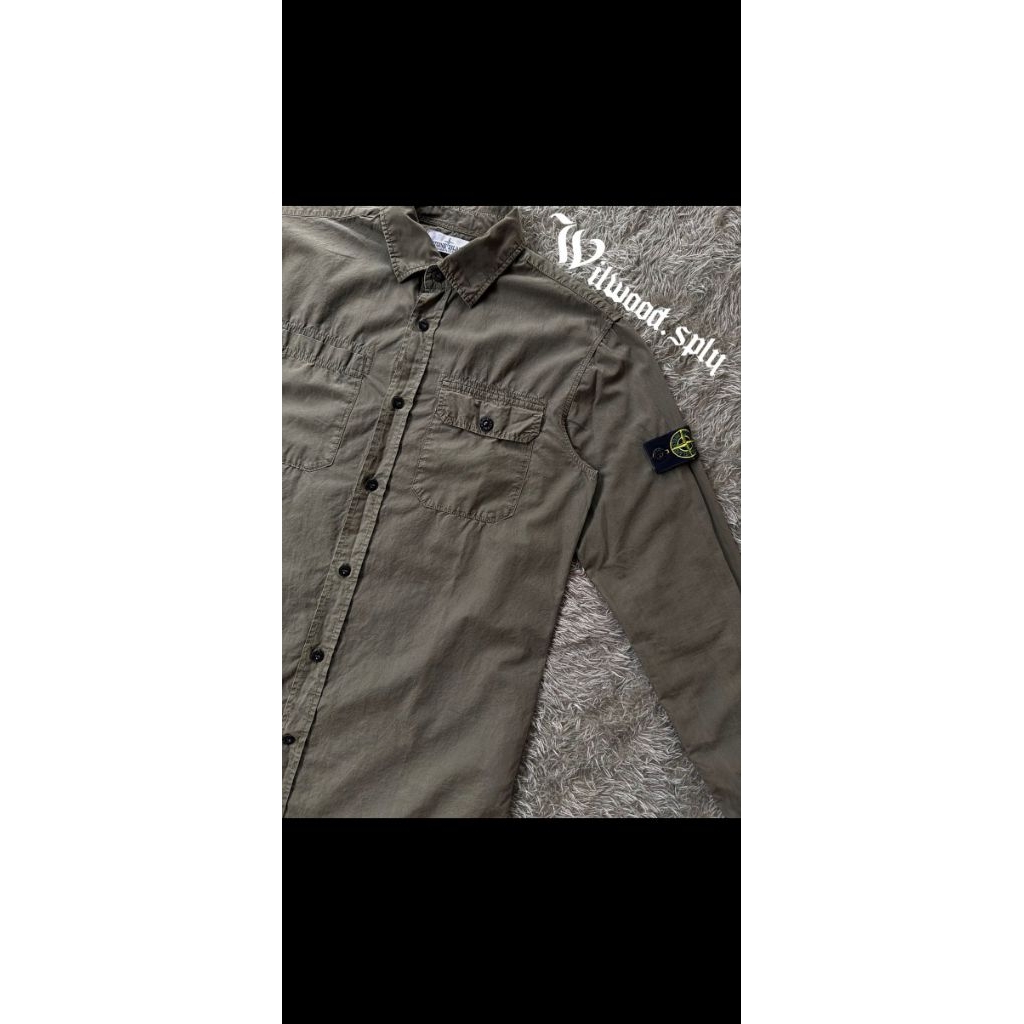 overshirt stone island olive