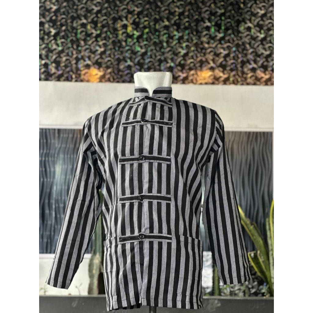 KEMEJA SANGHAI BATIK LURIK PRIA DEWASA/KEMEJA KOKO