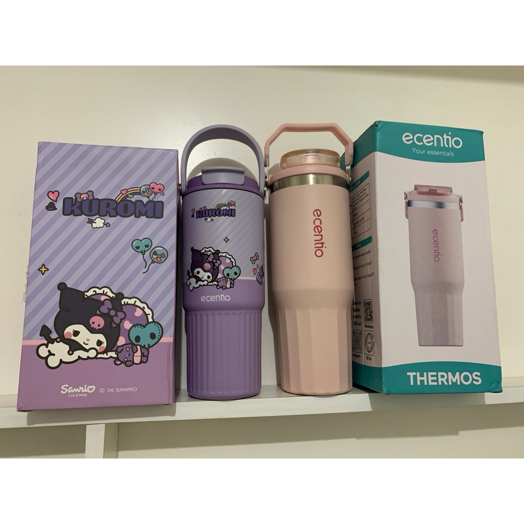 (NEW) Ecentio tumblr kuromi 850ml/pink 900ml ORIGINAL