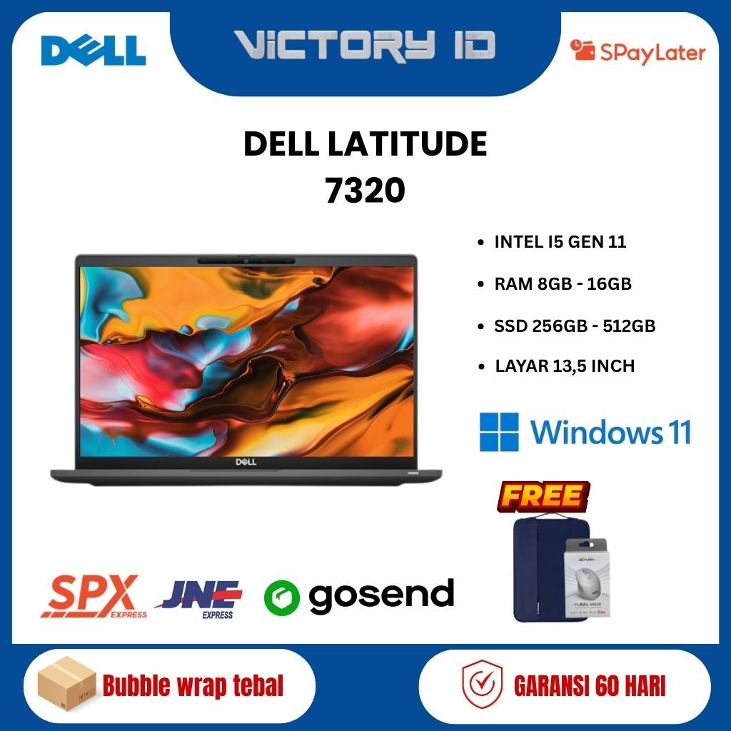 DELL LATITUDE 7320 INTEL I7-1185G7 RAM 32GB SSD 512GB ULTRABOOK