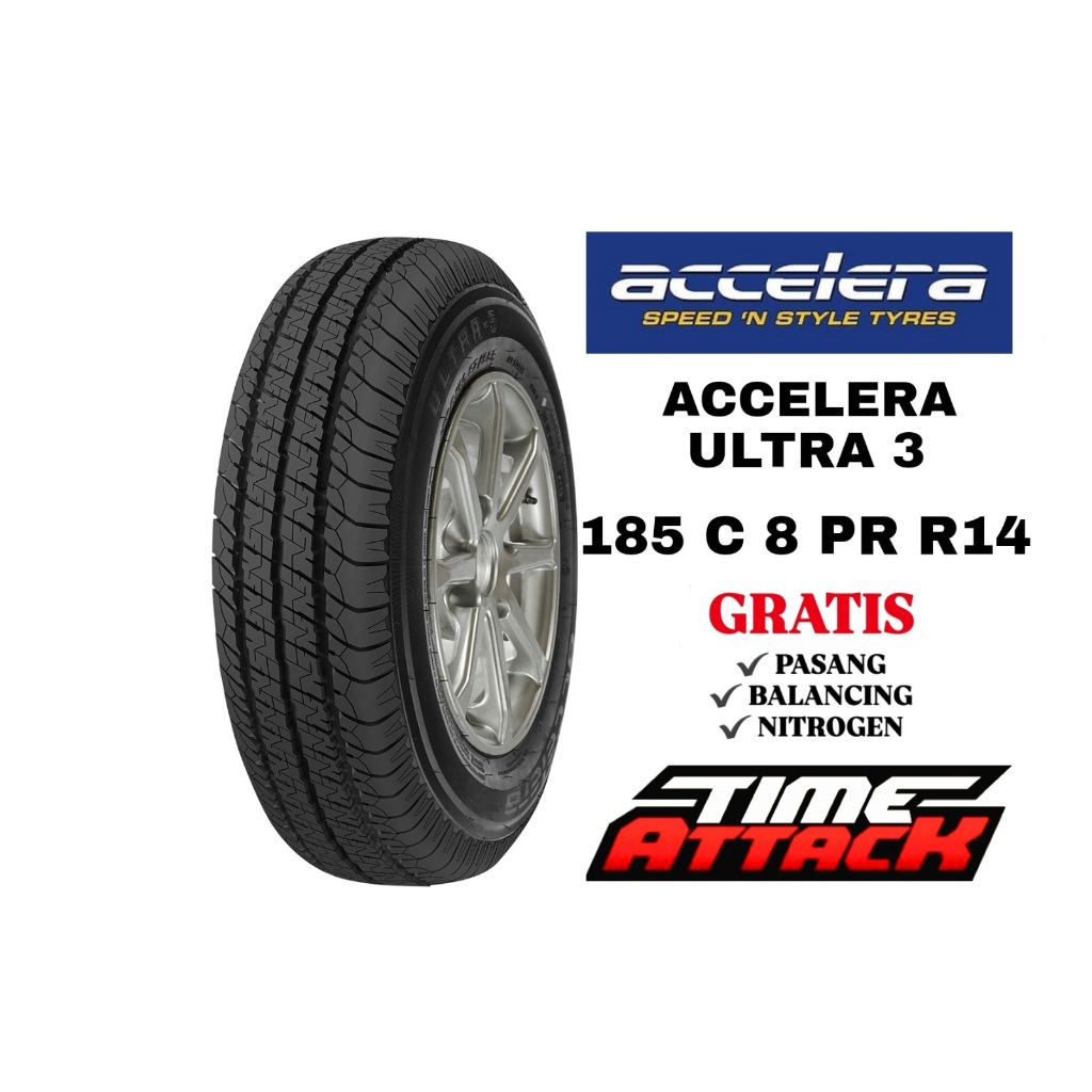 Ban Mobil Muatan 185 C 8 PR R14 Accelera Ultra3 Ban Mobil Tubeless Muatan Ring 14