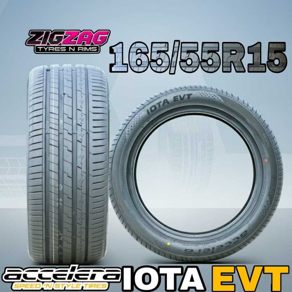 Ban Mobil Ukuran 165/55R15 ACELERA Iota evt-Ban Mobil Tubles Awet 165 55 ring 15