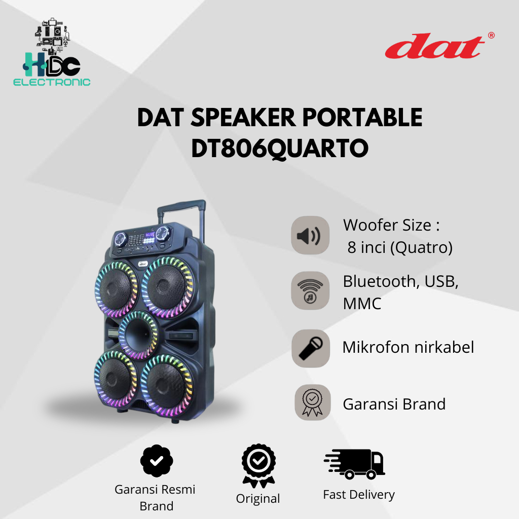 DAT DT806QUARTO 8 INCH SPEAKER AKTIF GARANSI