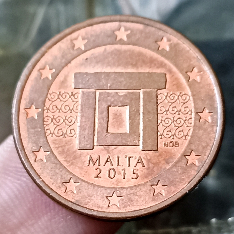 Koin Kuno Malta 5 Euro Cents