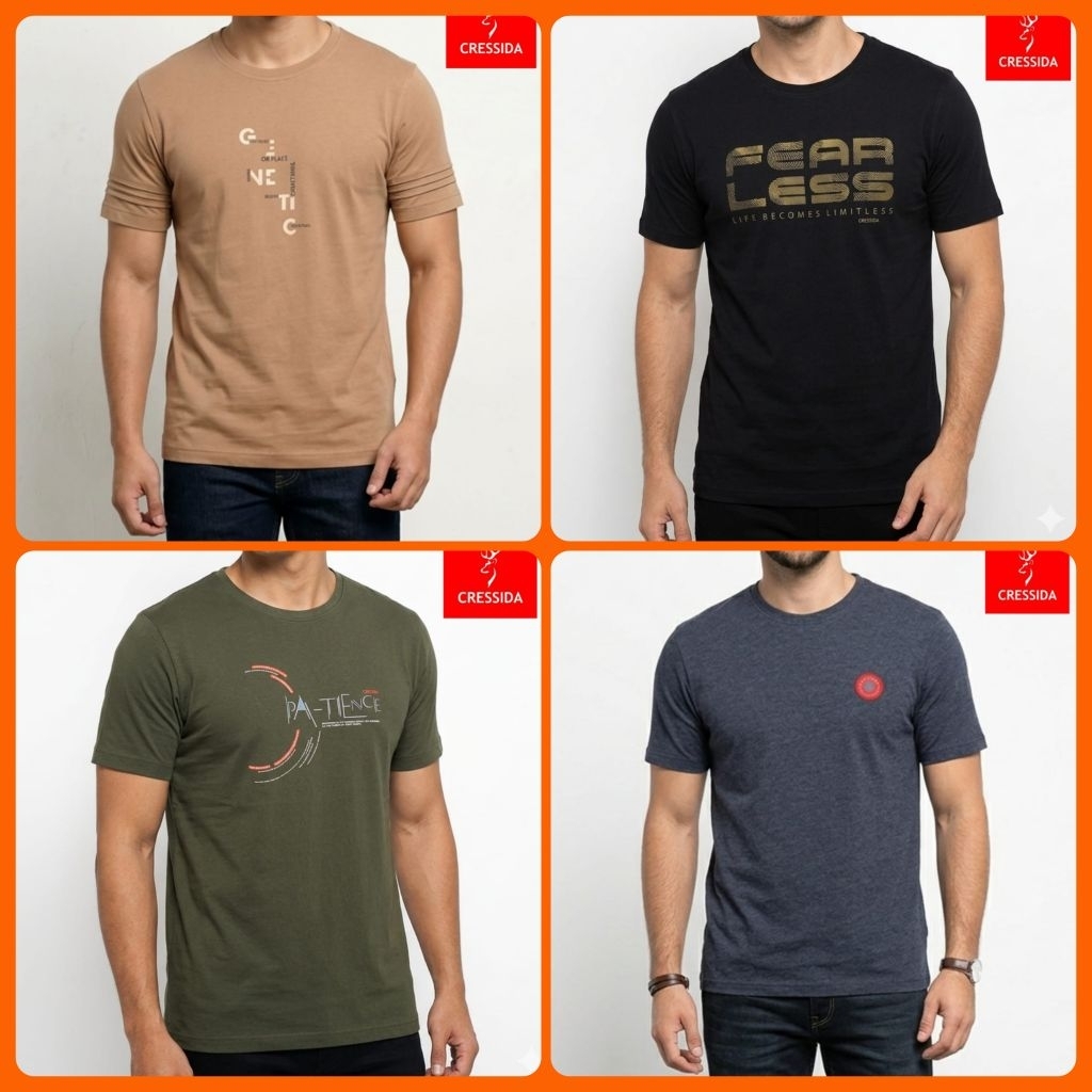 CRESSIDA kaos oblong pria / KAOS CRESSIDA ORIGINAL / KAOS ORIGINAL CRESSIDA / KAOS OBLONG CRESSIDA