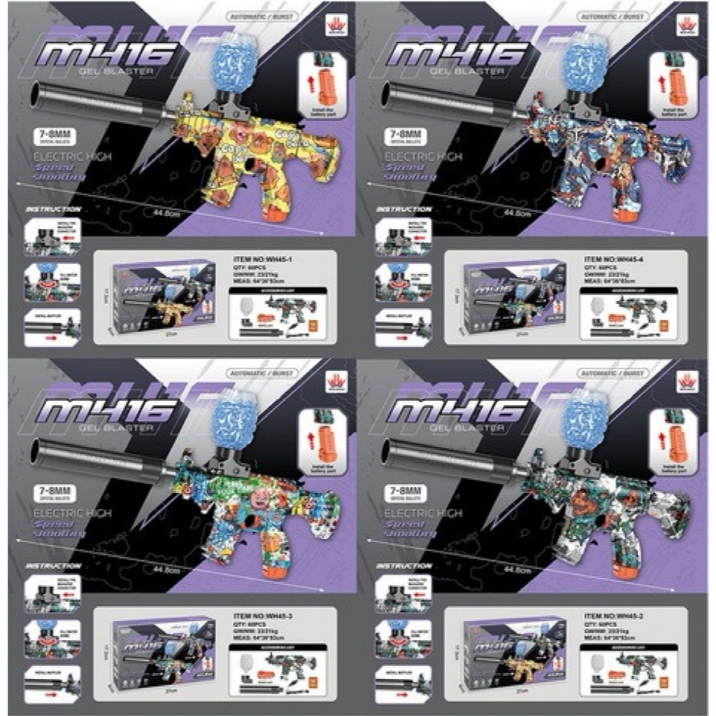 pistol mainan anak M416 water blaster gun