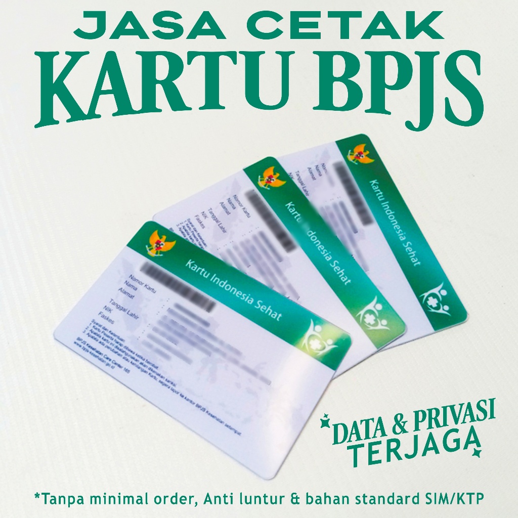 Cetak Kartu PVC BPJS/KIS & BPJS Ketenagakerjaan