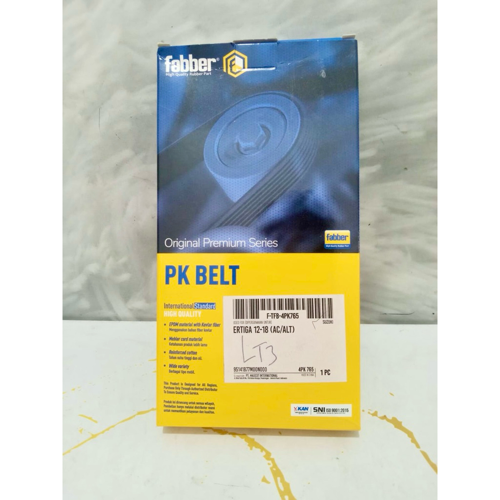 Sabuk PK (PK Belt) dalam untuk mobil Suzuki Ertiga 4pk765