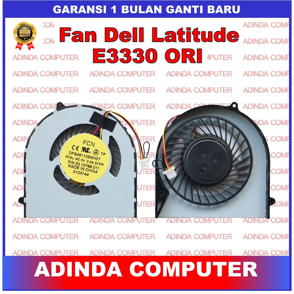 Kipas Fan Dell Latitude E3330 3330 02P18C 2P18C KDB0 ORI