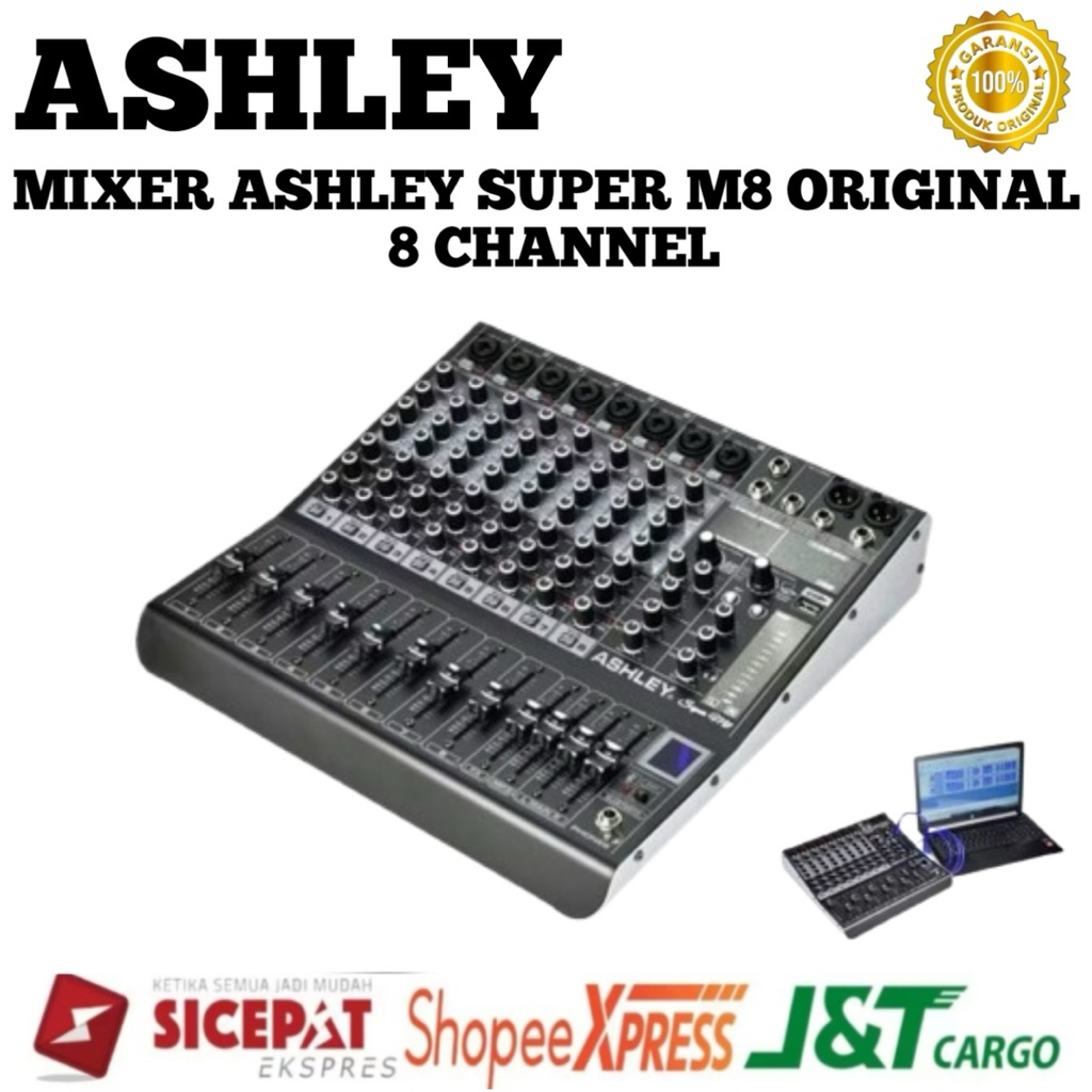 Mixer Ashley Super M8 Original Mixer 8 Channel Ashley