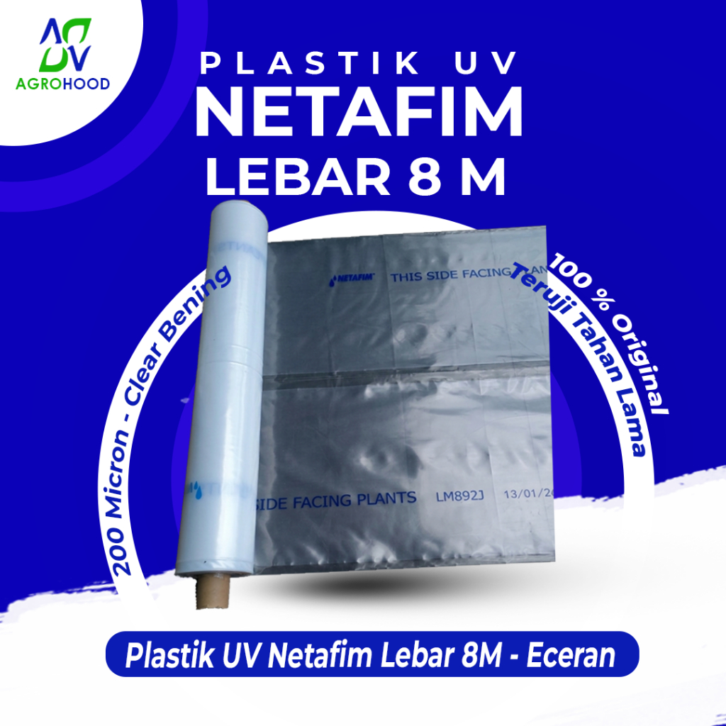 Plastik UV Netafim Lebar 8 Meter - Eceran