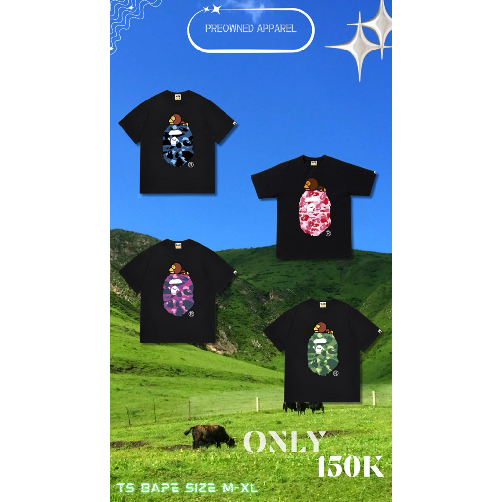 TS-BAPEX BLACK_PAKAIAN PRIA