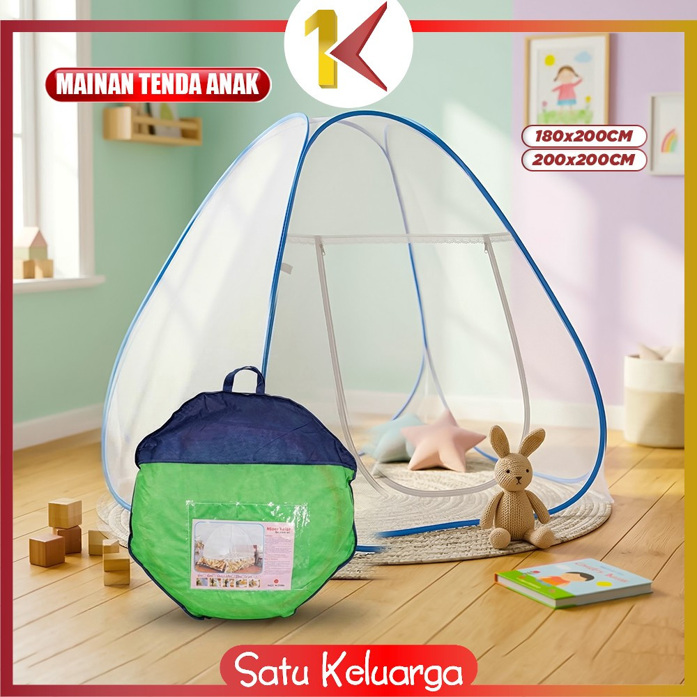 SK-M345 Mainan Tenda Anti Nyamuk Kelambu Tidur Lipat Bayi UK 180x200 / Kelambu Lipat Anti Nyamuk Ana