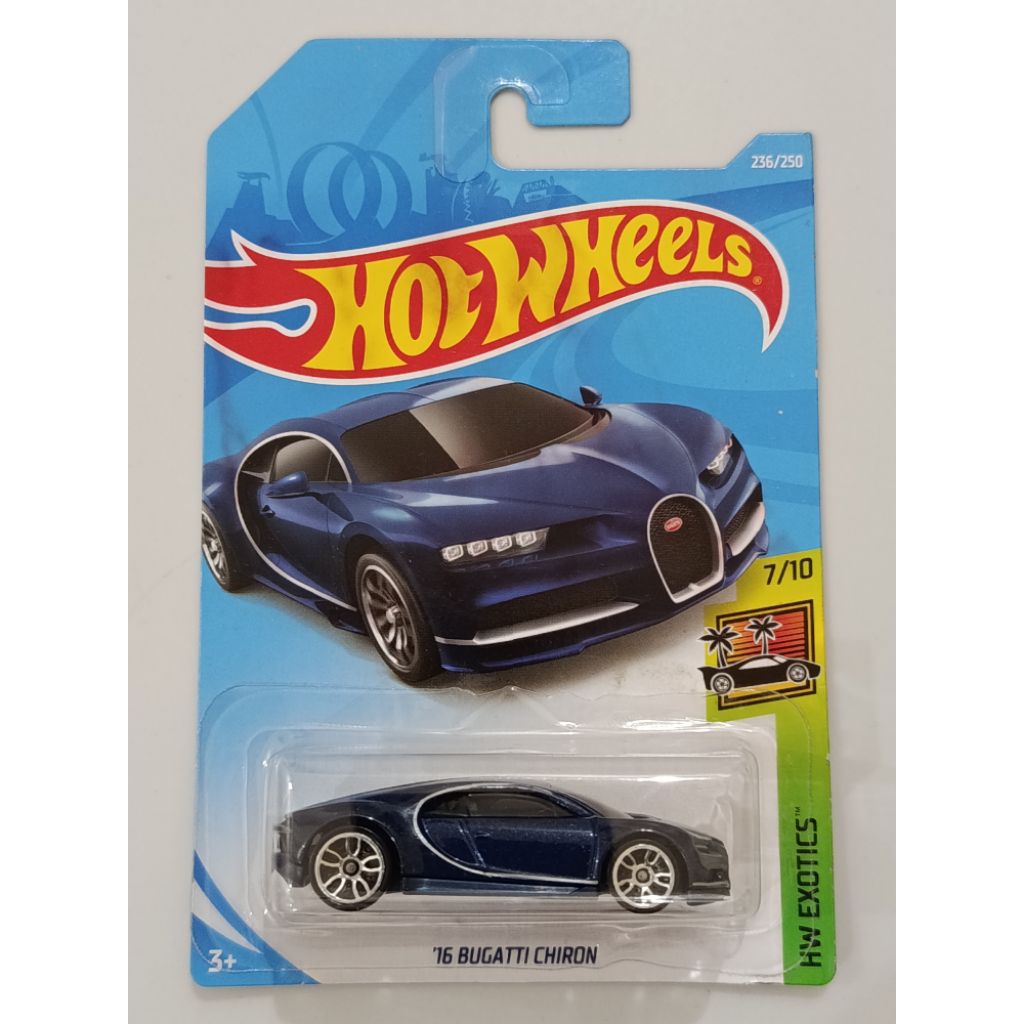 Hot Wheels '16 Bugatti Chiron - Atlantic Blue (HW Exotics 2019)