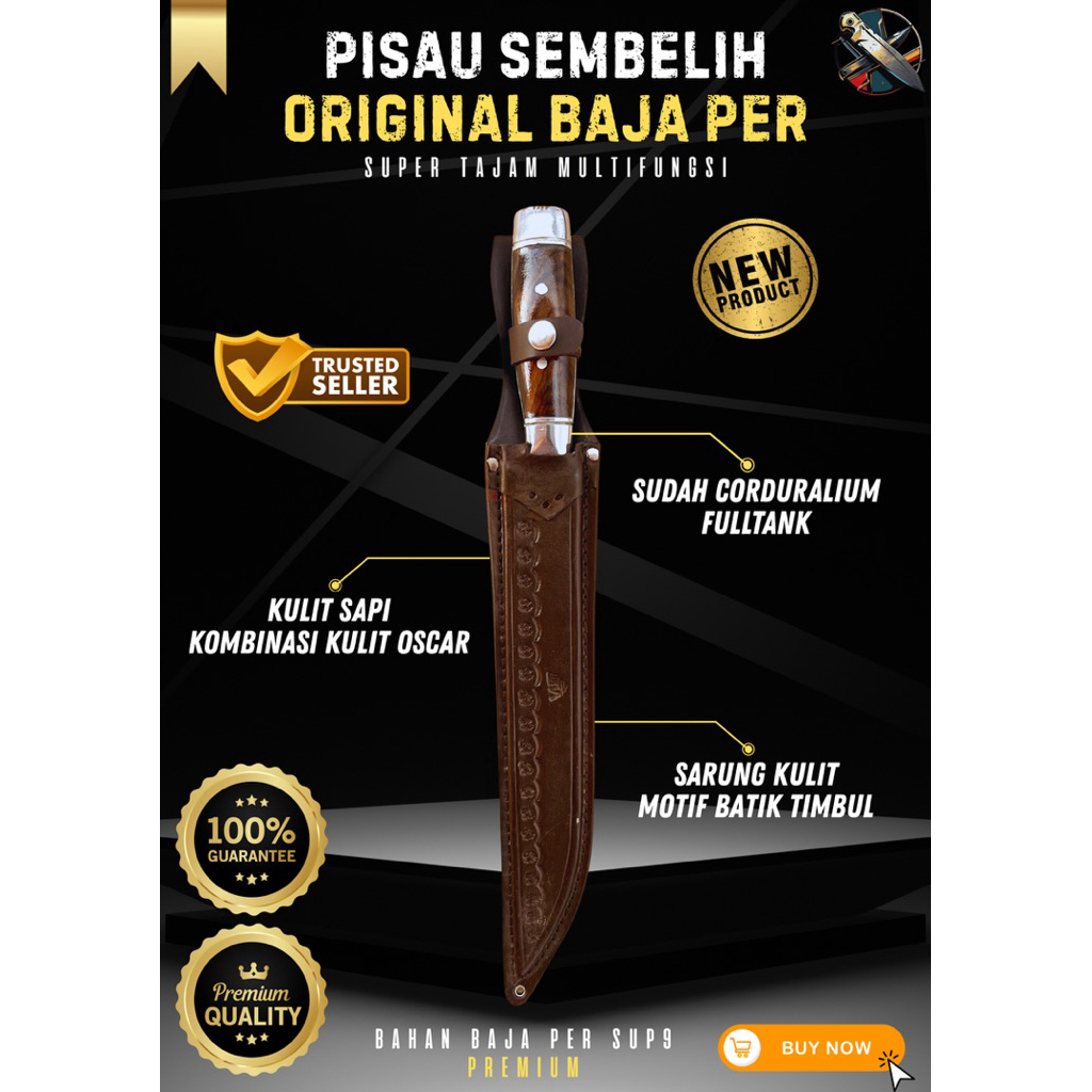 [BILAH_PISAU] PISAU SEMBELIH ORIGINAL BAJA PER PISAU BAJA SUPER TAJAM Baja Per SUP9 Asli Original