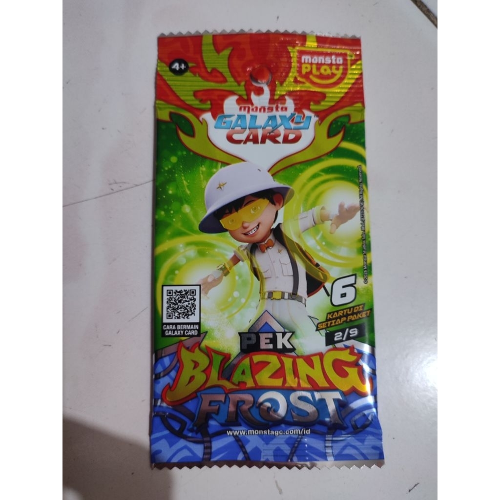 kartu monsta galaxy pek blazing frost 2/9