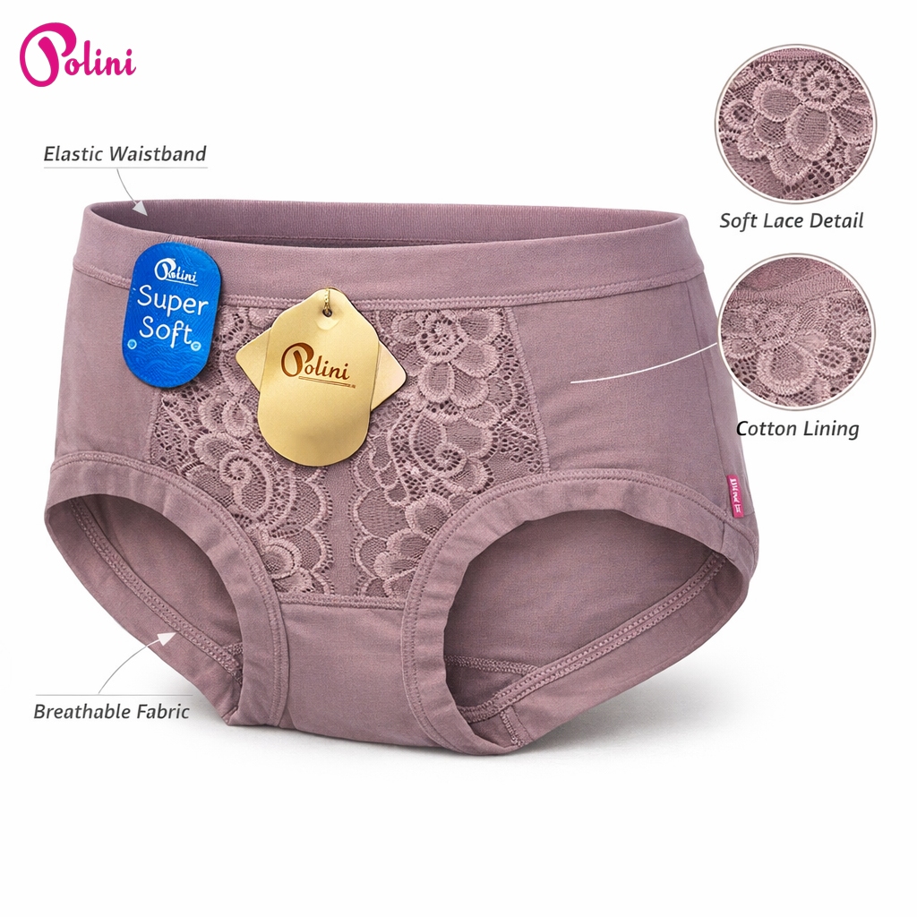 POLINI Celana Dalam Polini Undies Wanita CD Katun Wanita Premium High Quality 1182